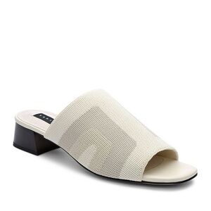 Sanctuary Rumble Square Toe Stretch Knit Block Heel Sandals 7.5 M